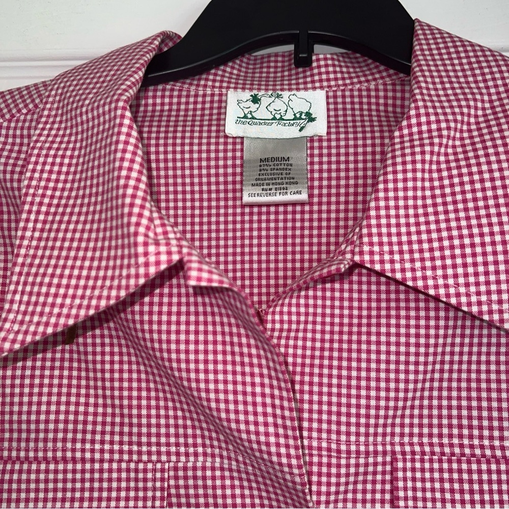 Quacker Factory Plus Palm Tree Button Front Jacke… - image 7